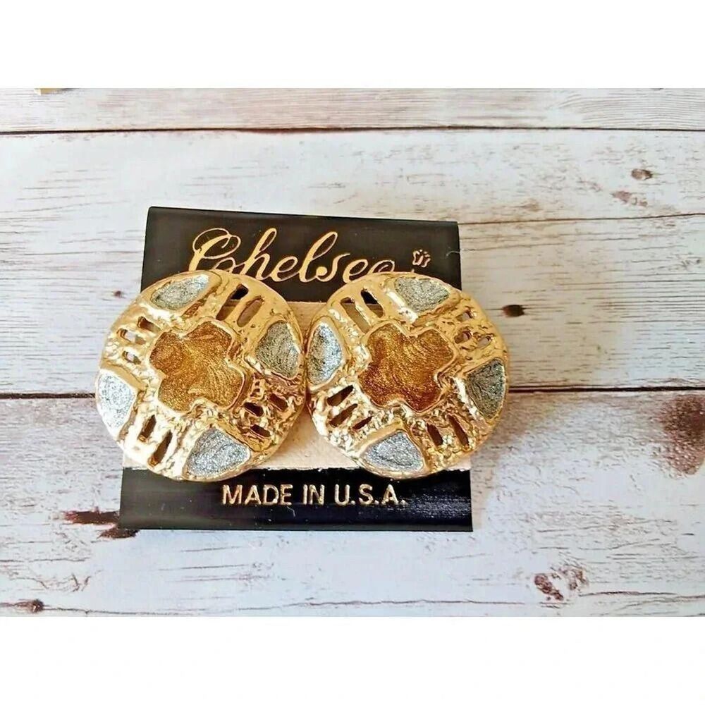 XL 1980s Statement Earrings NWT